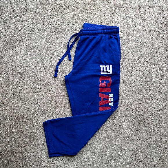 New York Giants Sweatpants Mens XL 38x30 High Rise NFL Team Apparel Pockets - Picture 1 of 12